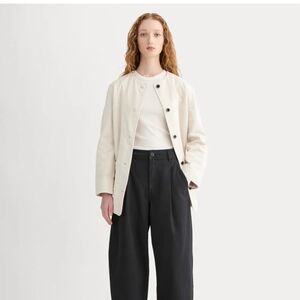 Everlane The Everywhere Pant Black Cotton 12 Large Barrel Trouser